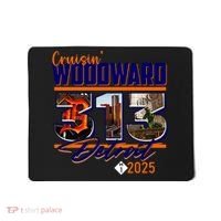 2025 Woodward Ave 313 Cruising Detroit Mousepad thumb 0