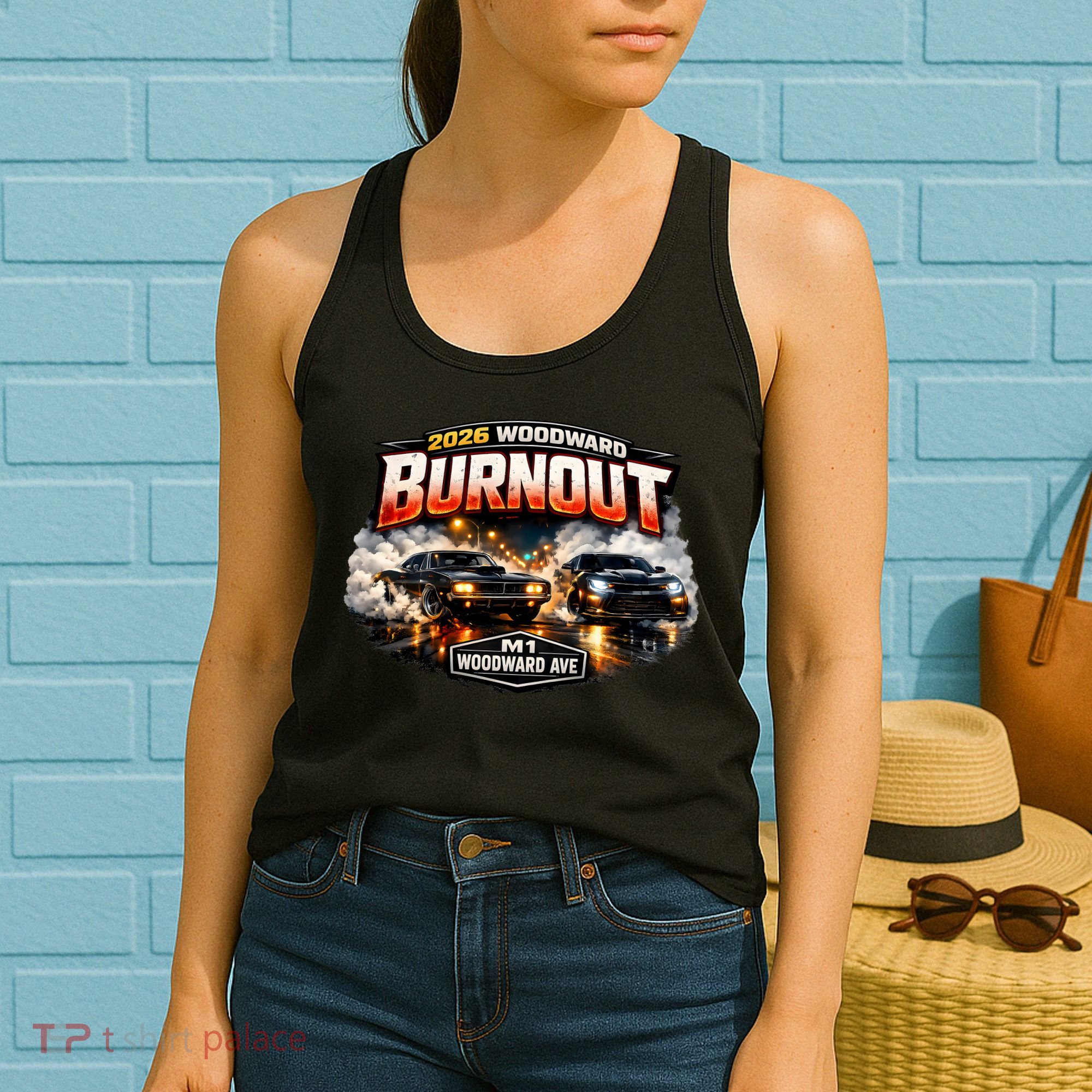 2026 Woodward Burnout M1 Women's Tank Top