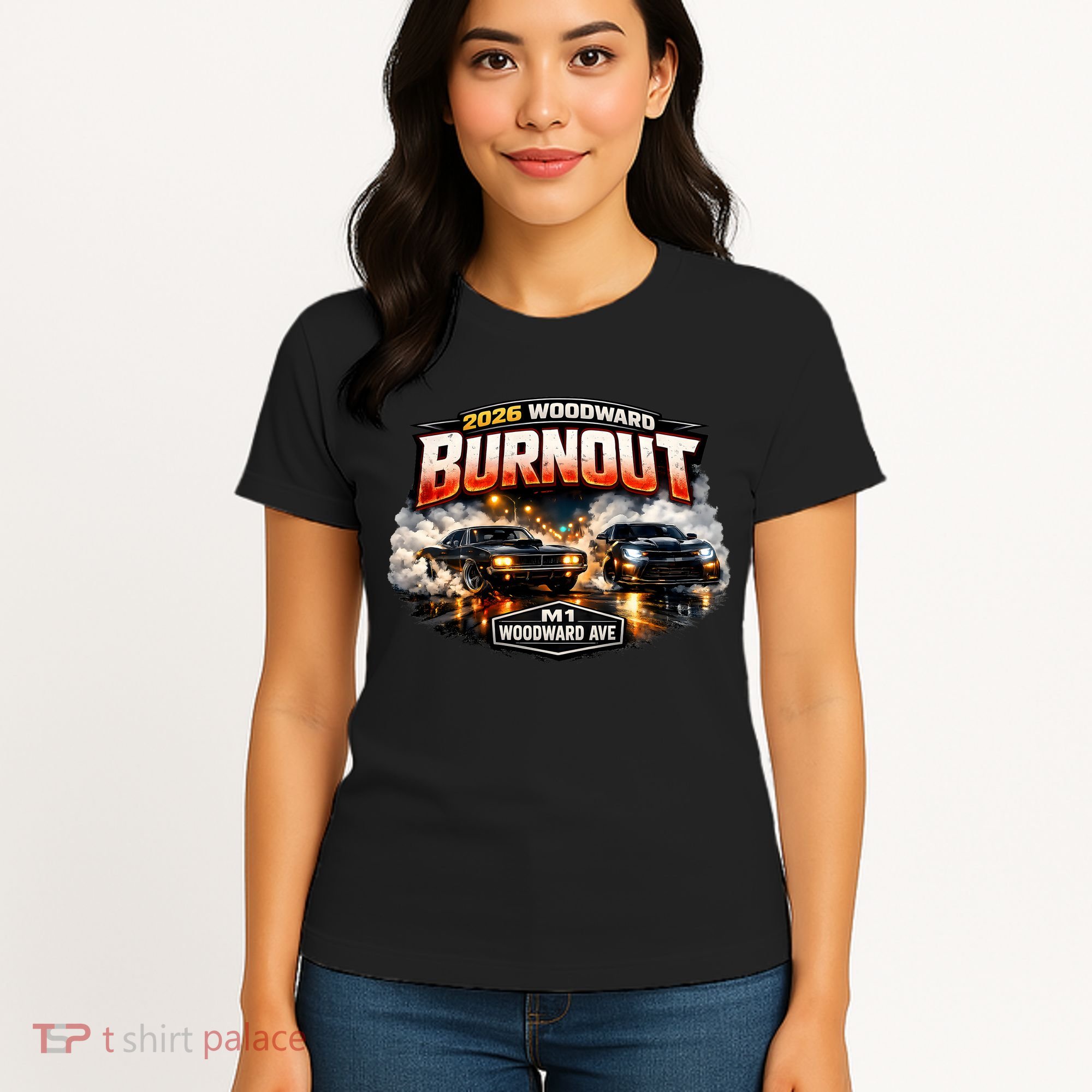 2026 Woodward Burnout M1 Women's T-Shirt
