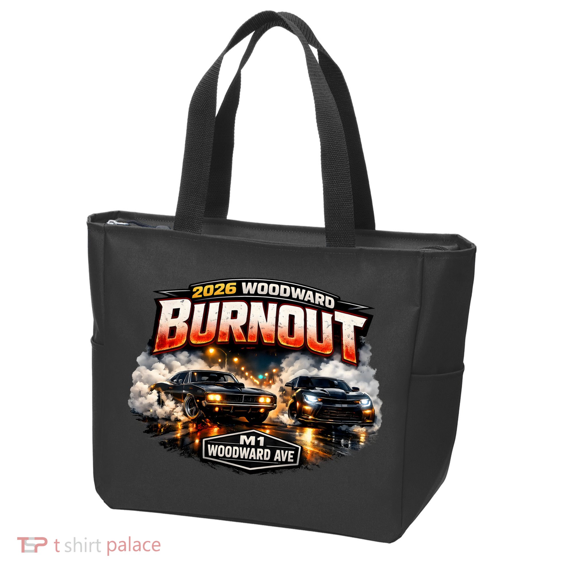 2026 Woodward Burnout M1 Tote Bag