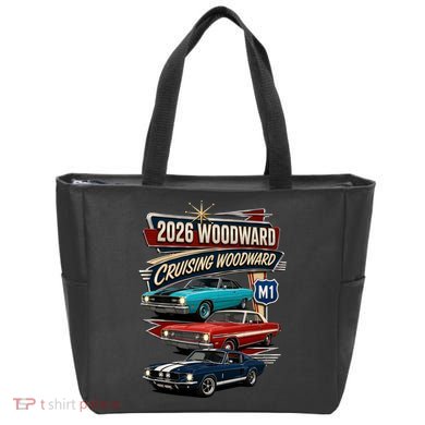 2026 Woodward Cruising M1 Classic Car Cruise Mustang Tote Bag