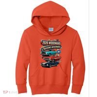 2026 Woodward Cruising M1 Classic Car Cruise Mustang Kids Hoodie thumb 0