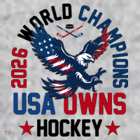2026 World Champions USA Owns Hockey T-Shirt thumb 7