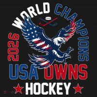 2026 World Champions USA Owns Hockey Women's Hoodie thumb 2