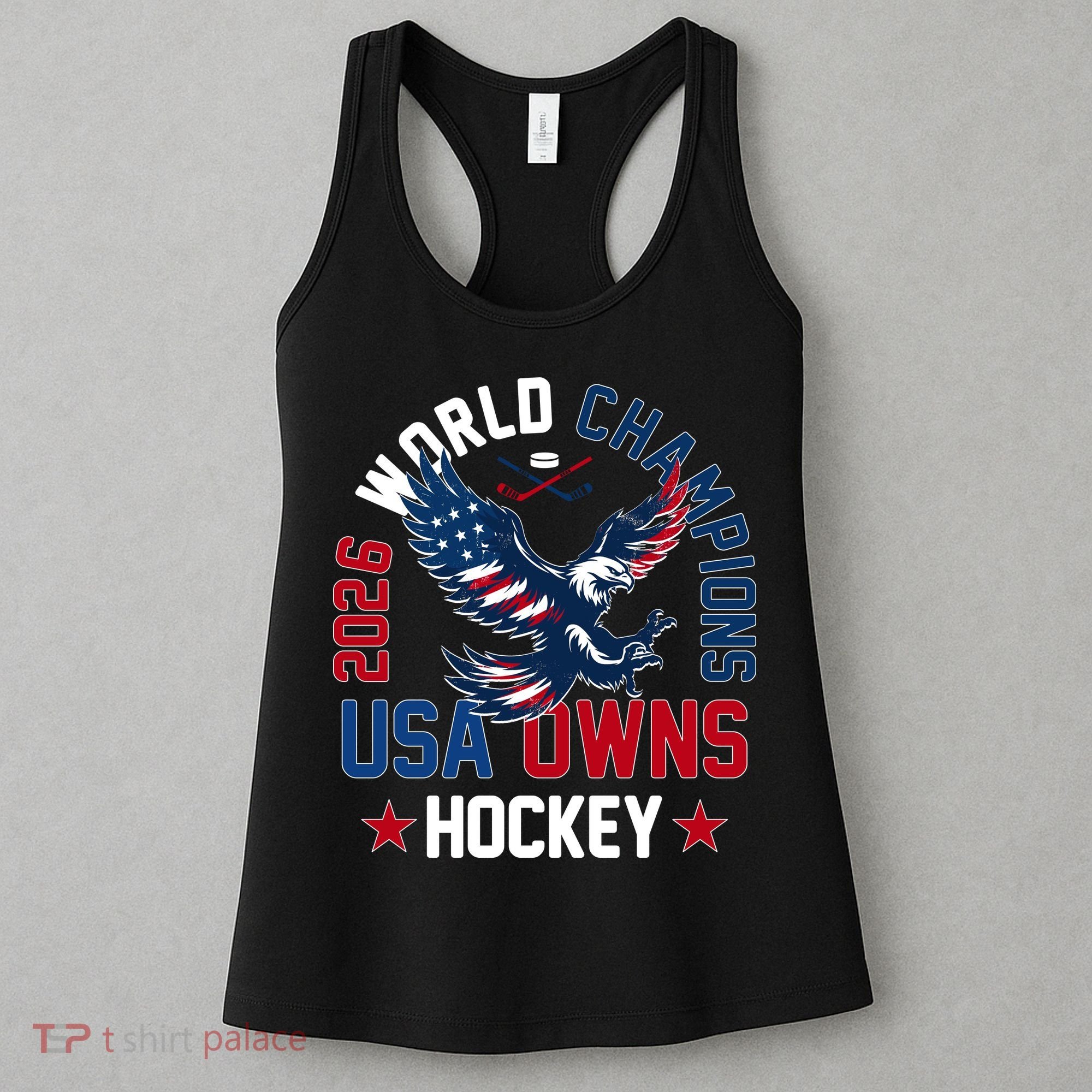 2026 World Champions USA Owns Hockey Women's Tank Top