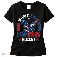 2026 World Champions USA Owns Hockey Women's T-Shirt thumb 0