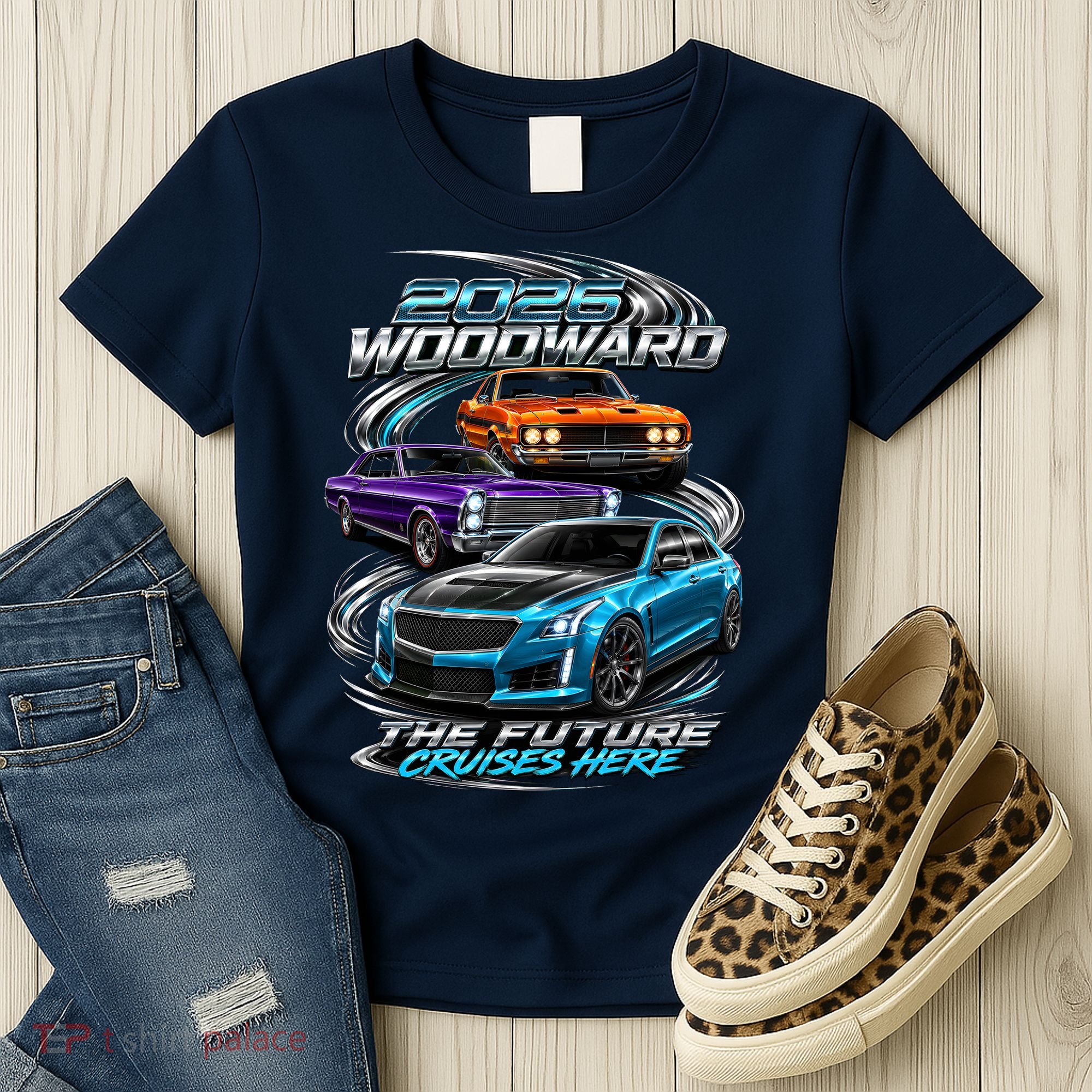 2026 Woodward Future Cruises Here M1 Women's T-Shirt