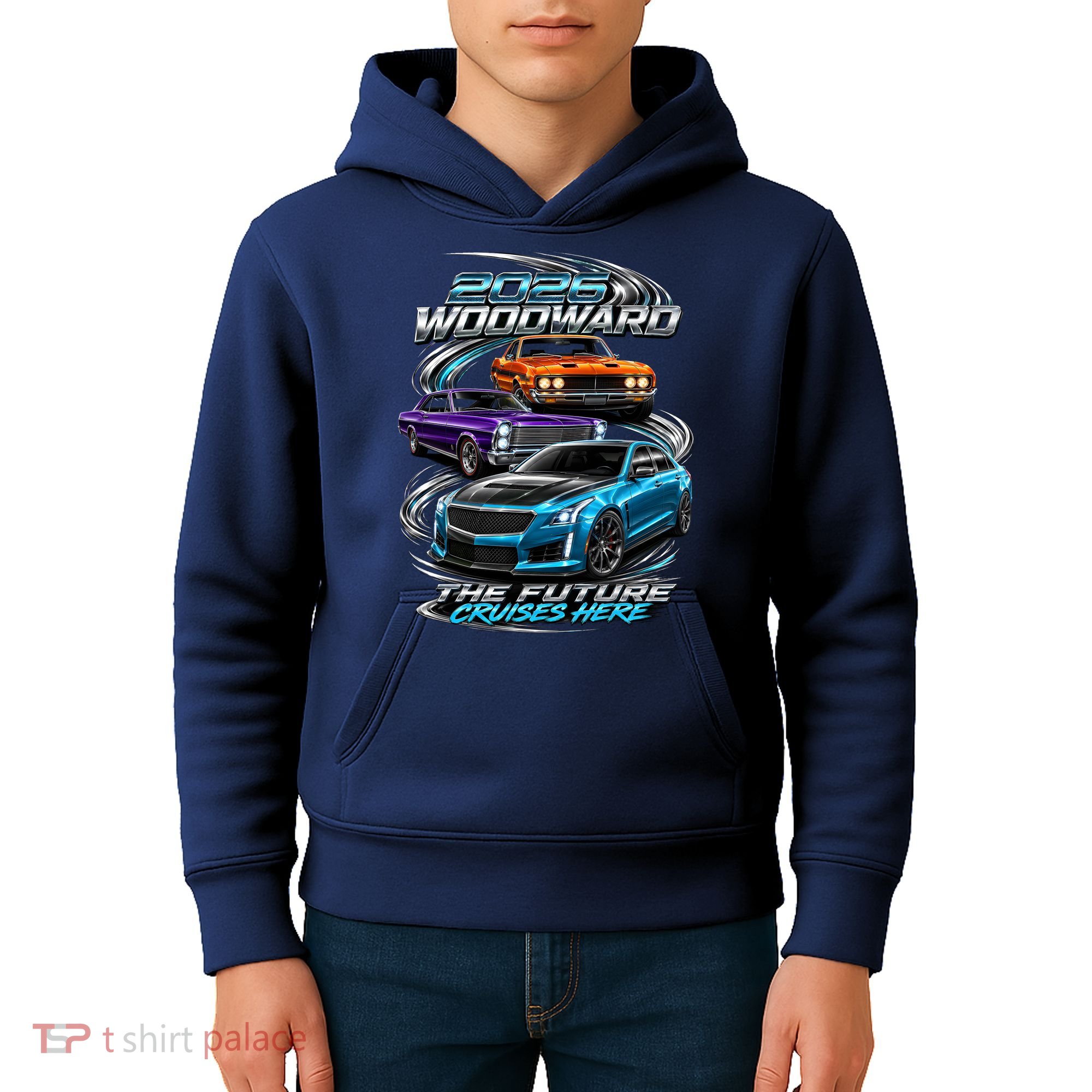 2026 Woodward Future Cruises Here M1 Kids Hoodie