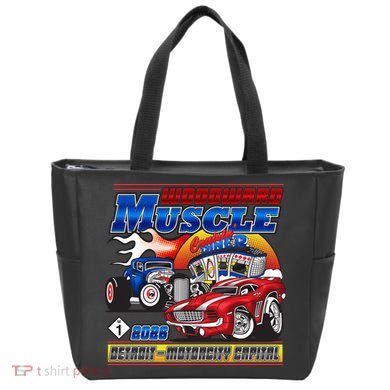 2026 Woodward Muscle M1 Cartoon Style Tote Bag