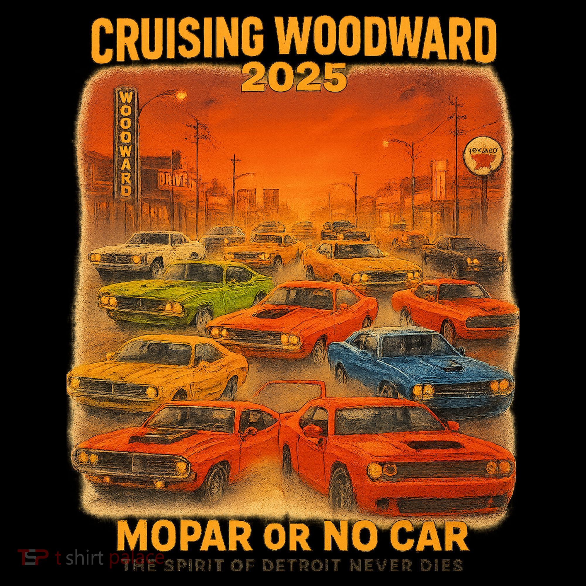 2025 Woodward Mopar Or No Car Women's Hoodie