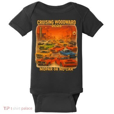 2025 Woodward Mopar Or No Car Baby Bodysuit
