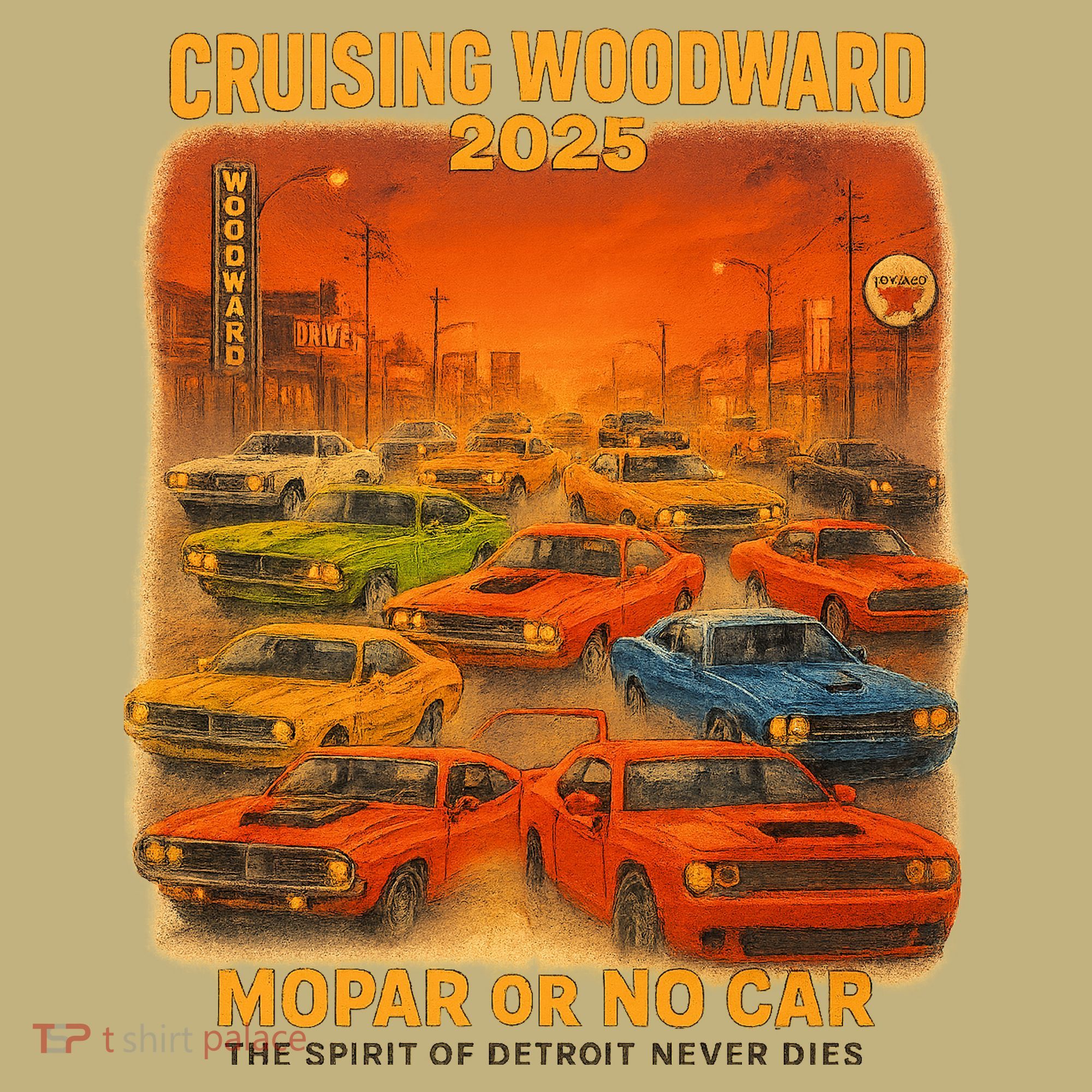 2025 Woodward Mopar Or No Car Mousepad