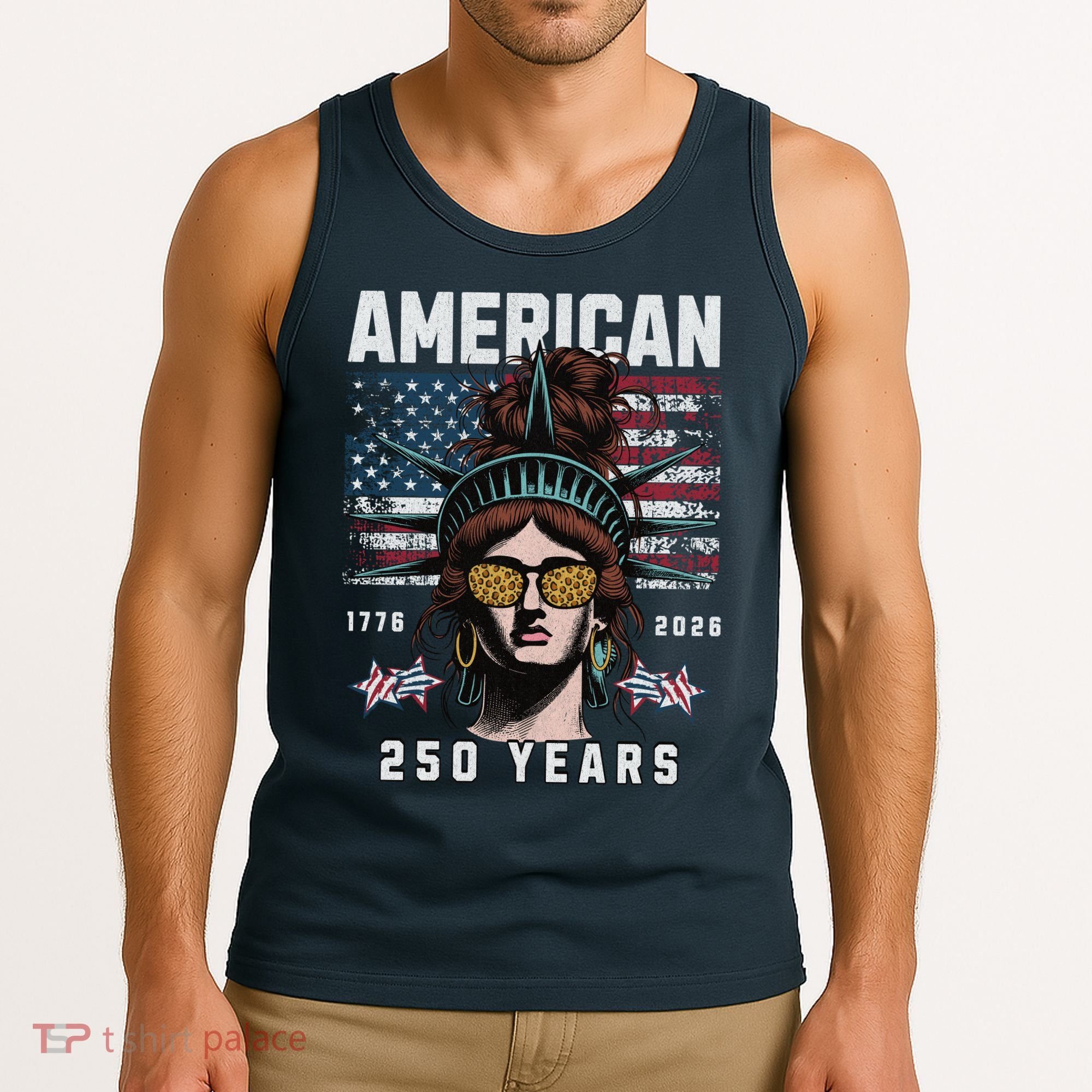 250 Years America Anniversary USA 250th American Tank Top