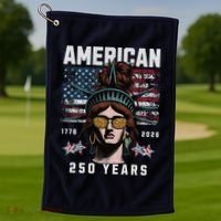 250 Years America Anniversary USA 250th American Golf Towel thumb 1