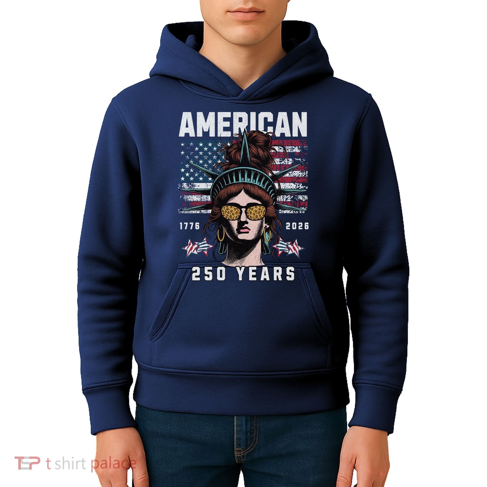 250 Years America Anniversary USA 250th American Kids Hoodie