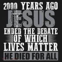 2000 Years Ago Jesus Ended The Debate Christian Believe Mousepad thumb 1