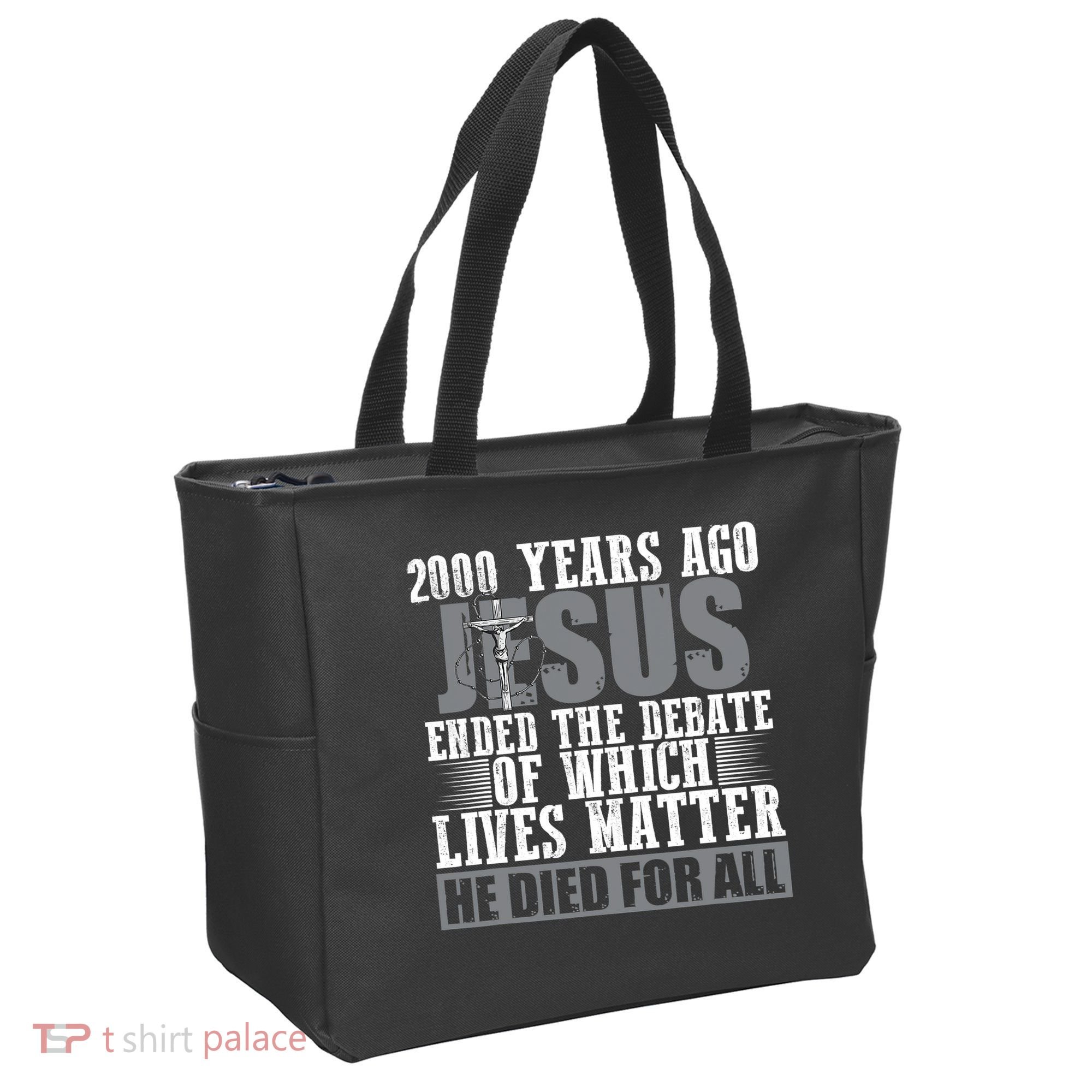 2000 Years Ago Jesus Ended The Debate Christian Believe Tote Bag