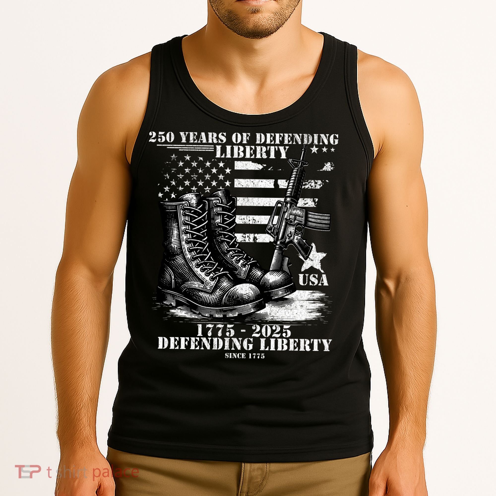 250 Years America Anniversary United States Army 1775-2025 Tank Top