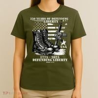 250 Years America Anniversary United States Army 1775-2025 T-Shirt thumb 4