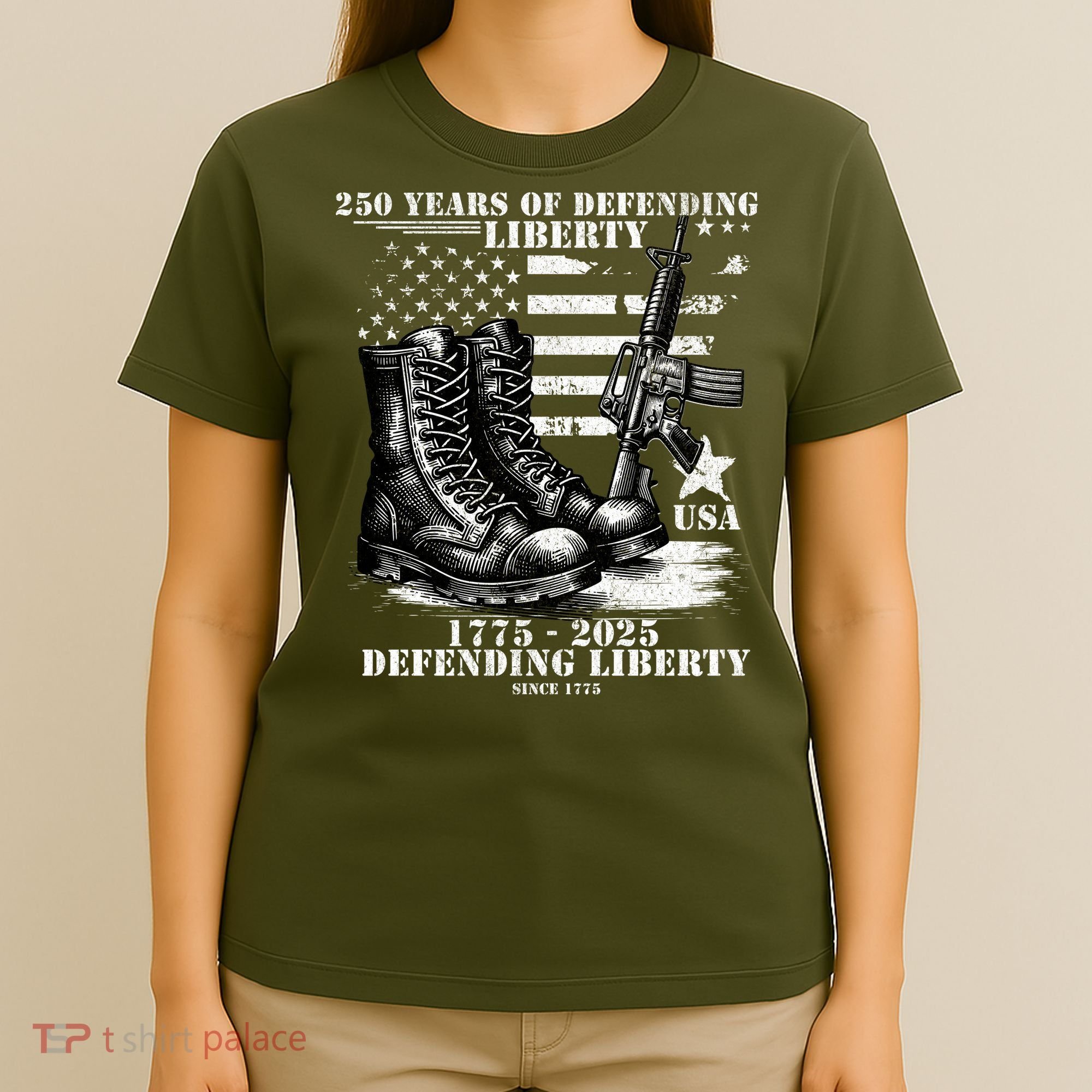 250 Years America Anniversary United States Army 1775-2025 T-Shirt