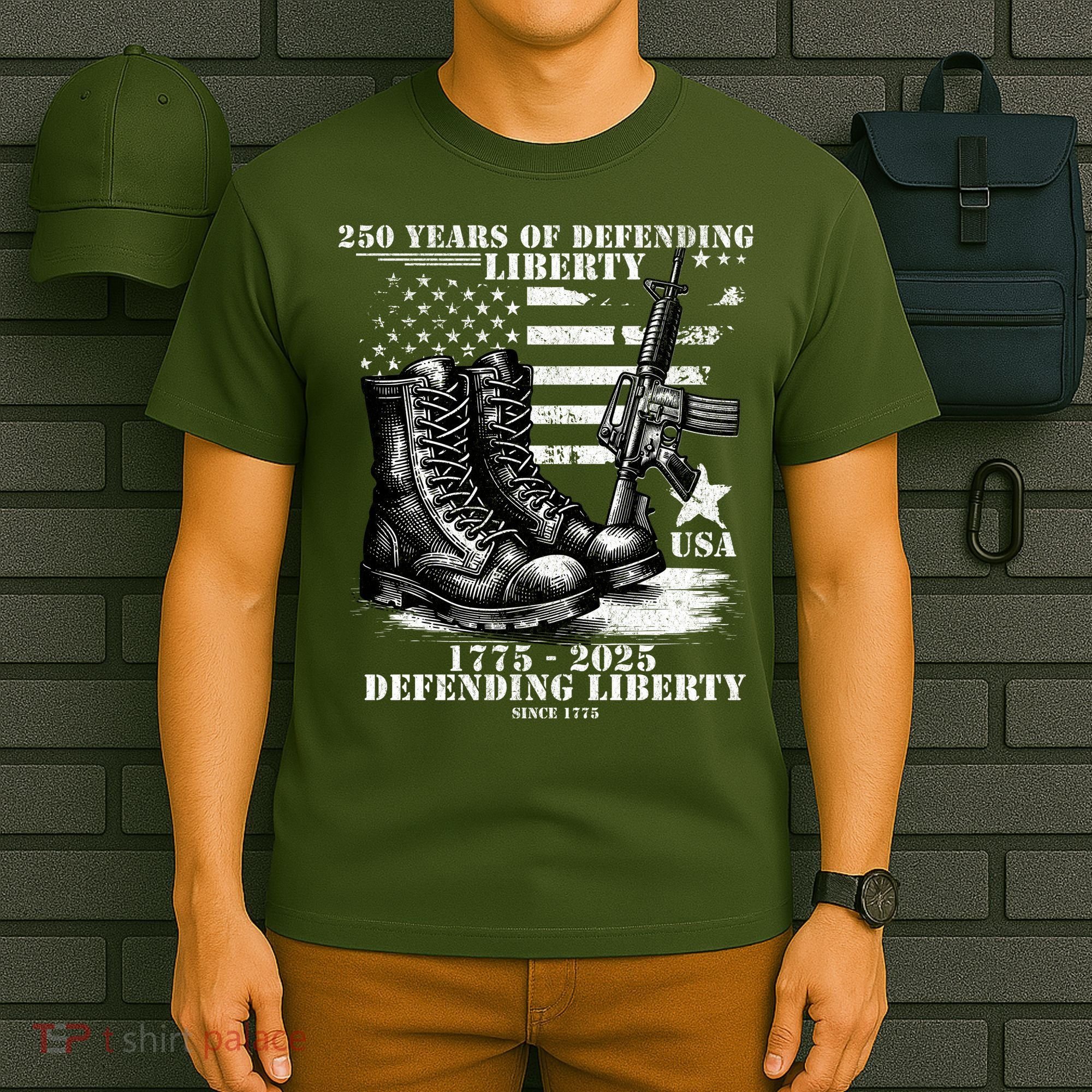 250 Years America Anniversary United States Army 1775-2025 T-Shirt