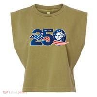 250 Years America 250th Anniversary Patriotic Est 1776 Garment-Dyed Women's Muscle Tee thumb 0