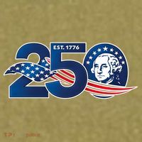 250 Years America 250th Anniversary Patriotic Est 1776 Garment-Dyed Women's Muscle Tee thumb 6