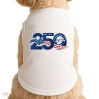 250 Years America 250th Anniversary Patriotic Est 1776 Doggie Tank thumb 0