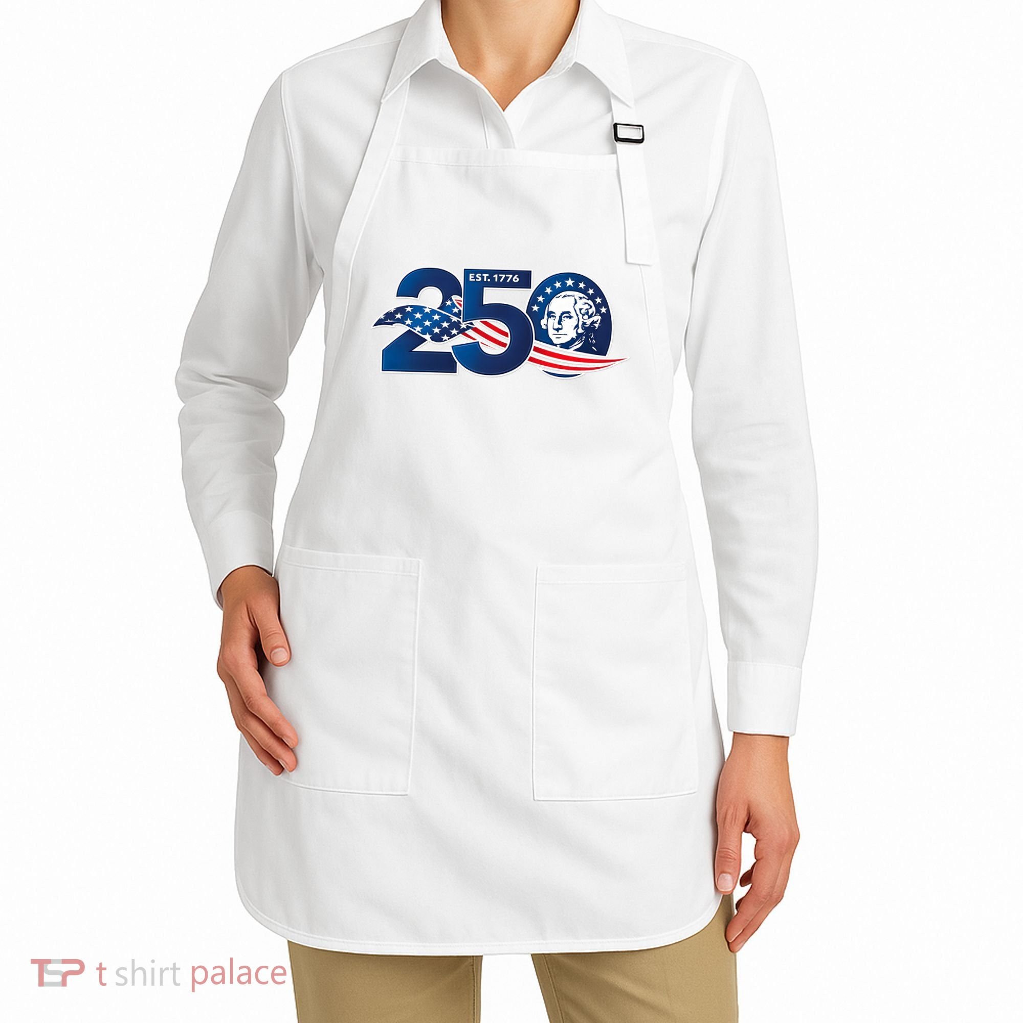 250 Years America 250th Anniversary Patriotic Est 1776 Apron