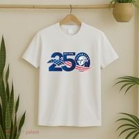 250 Years America 250th Anniversary Patriotic Est 1776 T-Shirt thumb 2