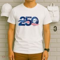 250 Years America 250th Anniversary Patriotic Est 1776 T-Shirt thumb 6