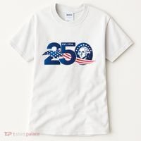 250 Years America 250th Anniversary Patriotic Est 1776 Tall T-Shirt thumb 0