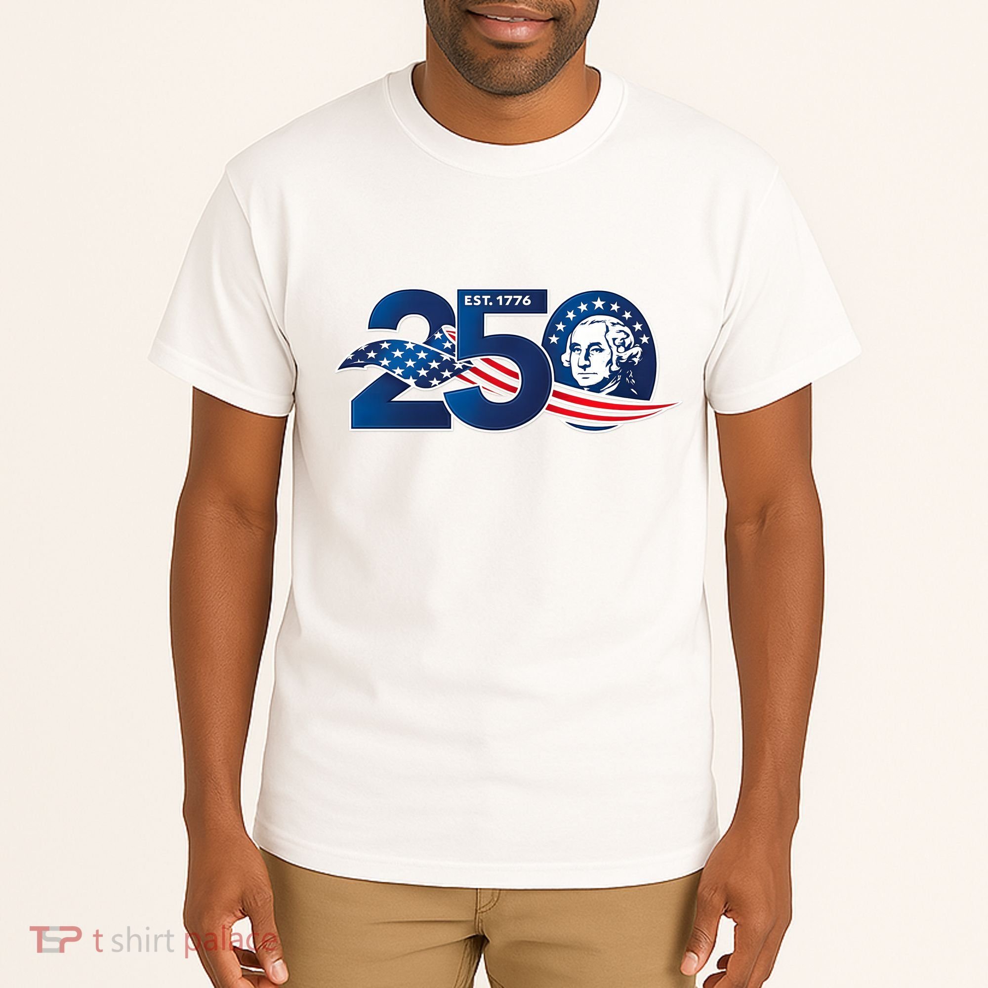250 Years America 250th Anniversary Patriotic Est 1776 Tall T-Shirt
