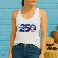250 Years America 250th Anniversary Patriotic Est 1776 Women's Tank Top thumb 2