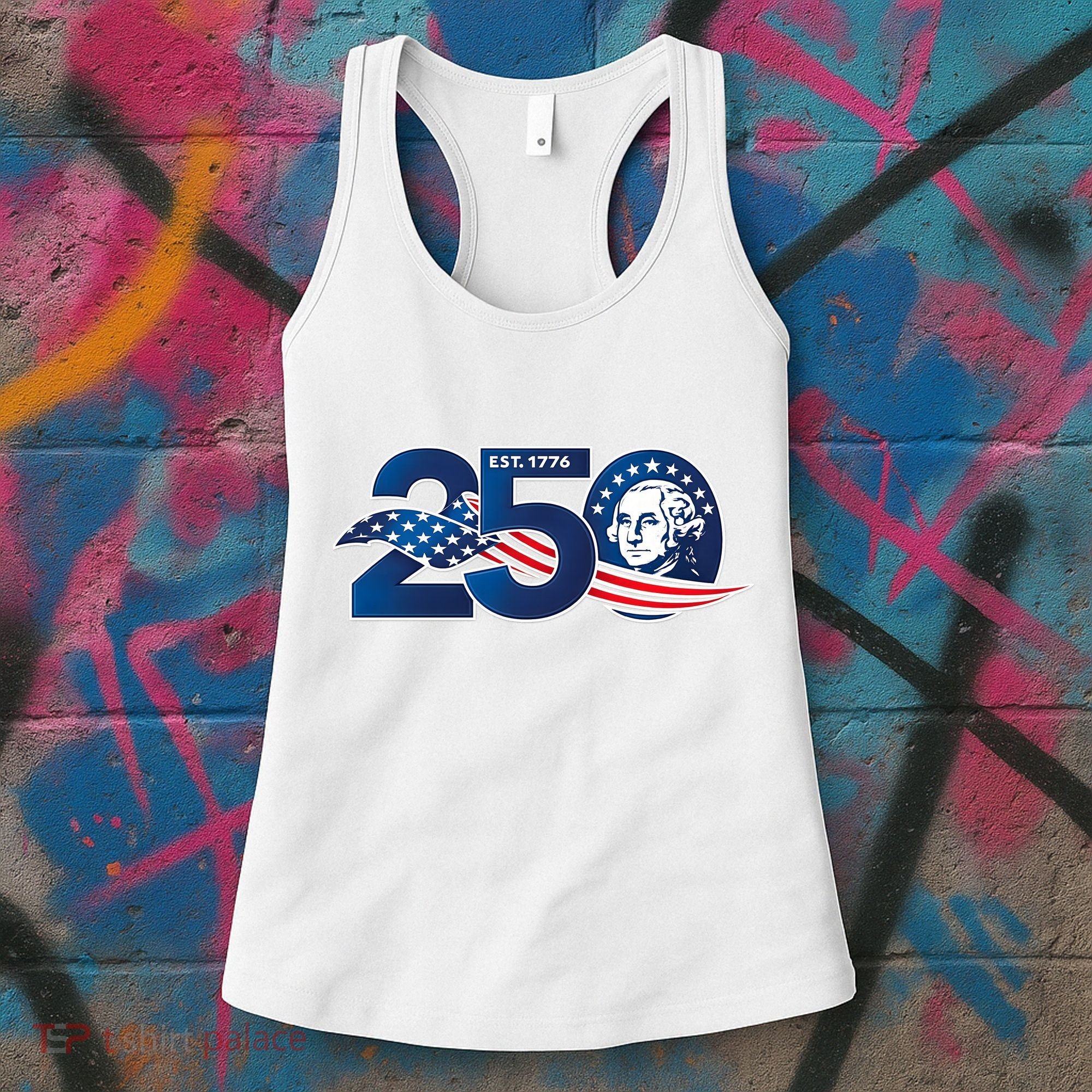 250 Years America 250th Anniversary Patriotic Est 1776 Women's Tank Top