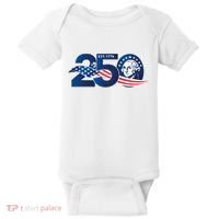 250 Years America 250th Anniversary Patriotic Est 1776 Baby Bodysuit thumb 0