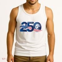 250 Years America 250th Anniversary Patriotic Est 1776 Tank Top thumb 3