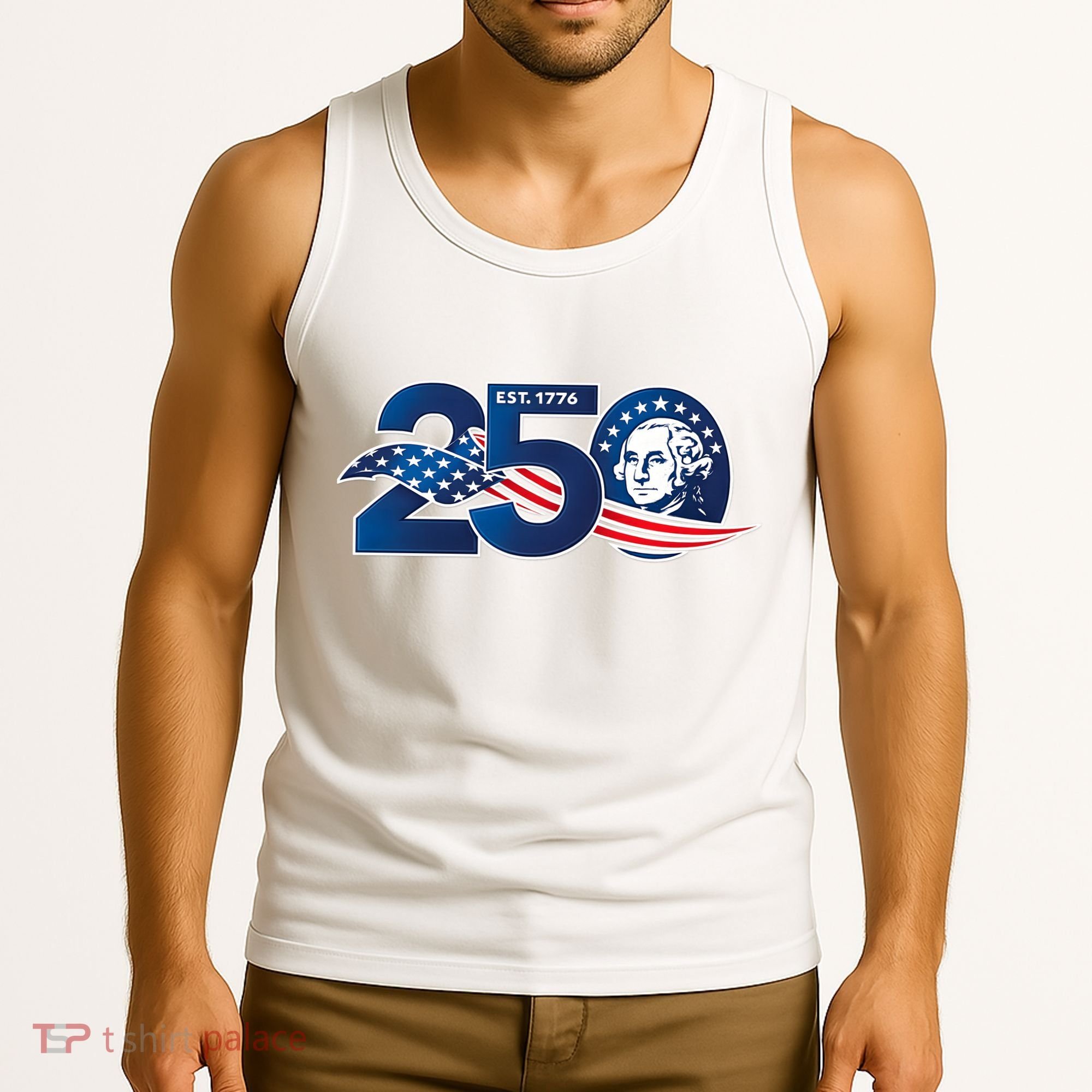 250 Years America 250th Anniversary Patriotic Est 1776 Tank Top