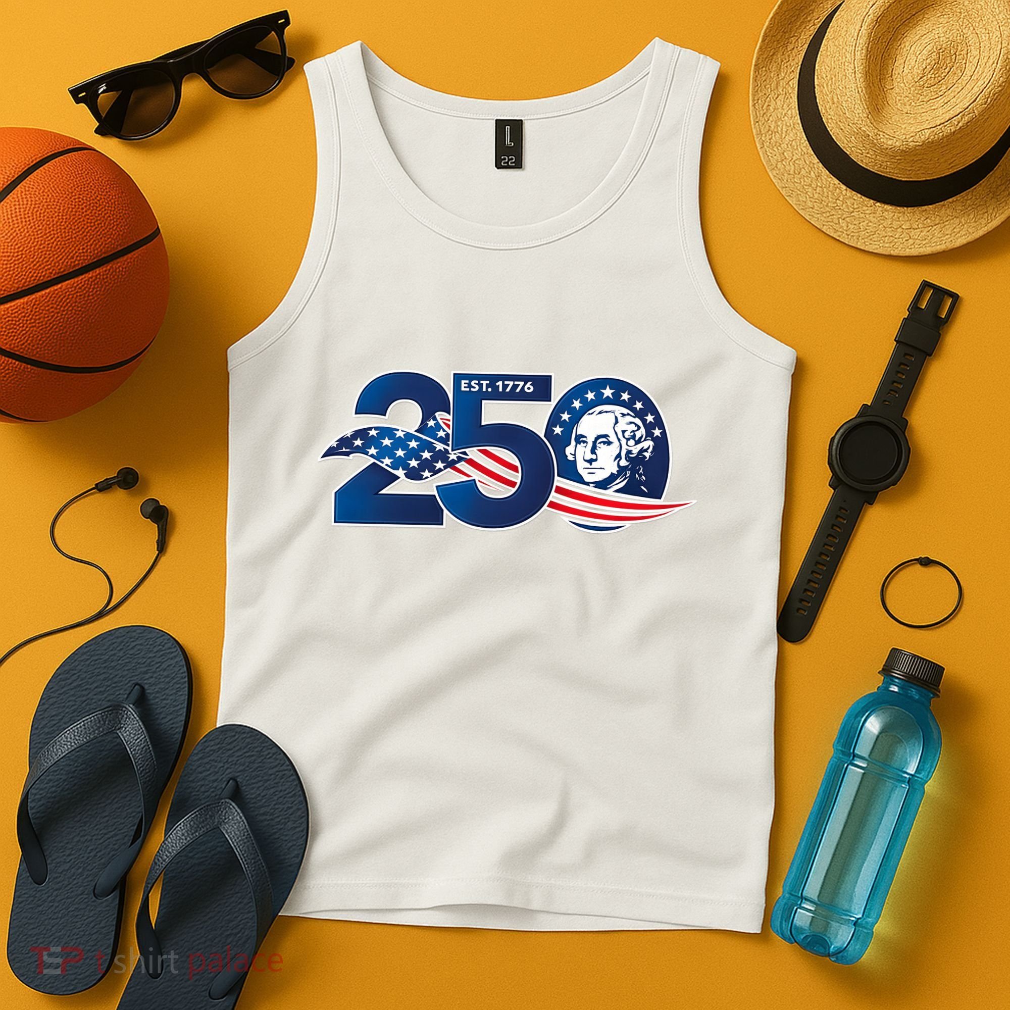 250 Years America 250th Anniversary Patriotic Est 1776 Tank Top