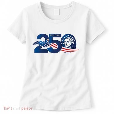 250 Years America 250th Anniversary Patriotic Est 1776 Women's T-Shirt