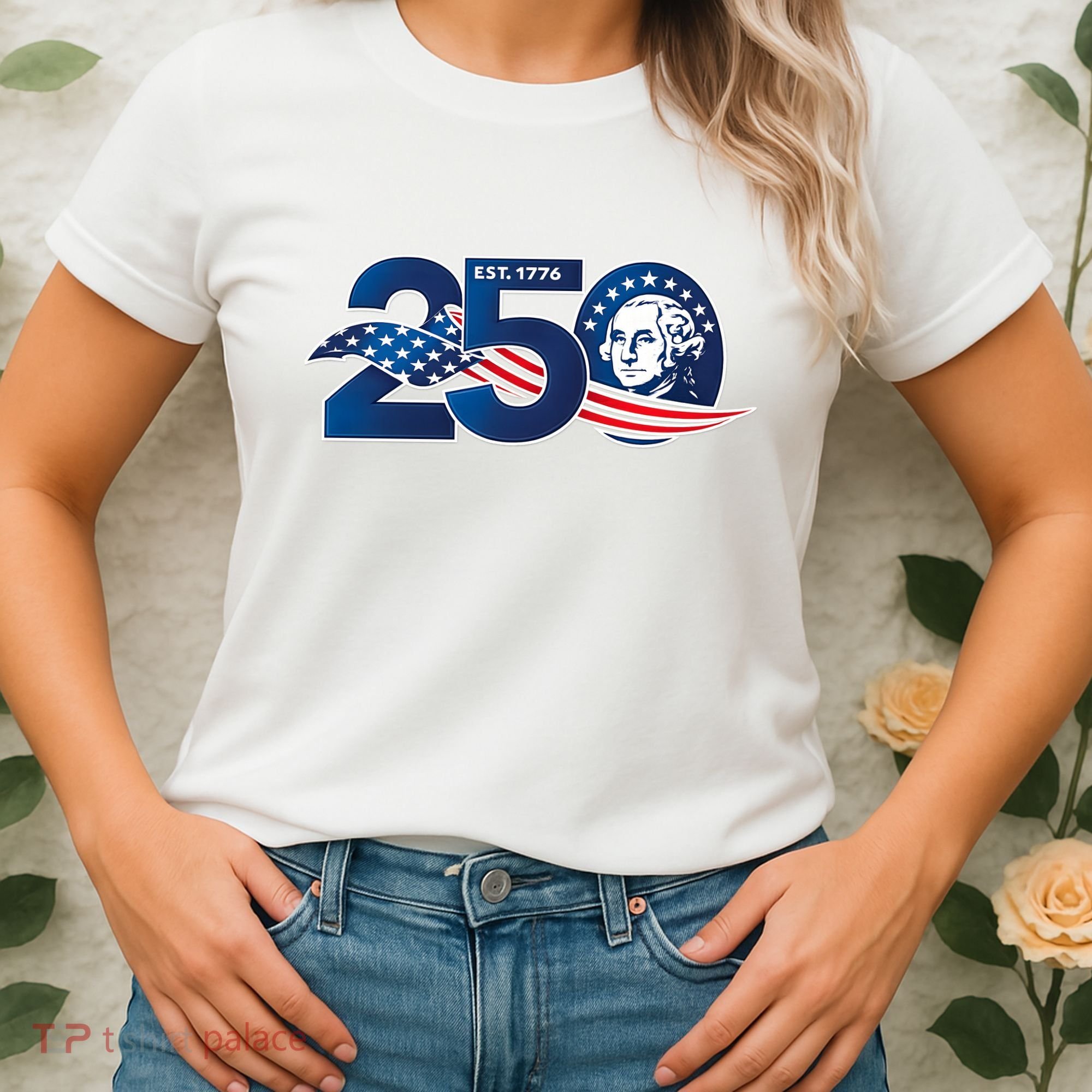 250 Years America 250th Anniversary Patriotic Est 1776 Women's T-Shirt