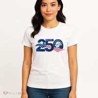 250 Years America 250th Anniversary Patriotic Est 1776 Women's T-Shirt thumb 4