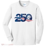 250 Years America 250th Anniversary Patriotic Est 1776 Kids Long Sleeve Shirt thumb 0