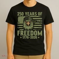 250 Years America 250th American Anniversary Freedom 1776-2026 T-Shirt thumb 3