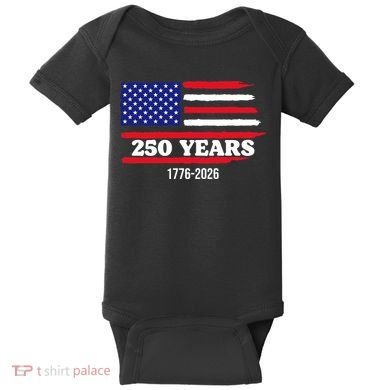 250 Years American 1776-2026 Baby Bodysuit