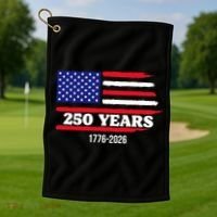 250 Years American 1776-2026 Golf Towel thumb 1