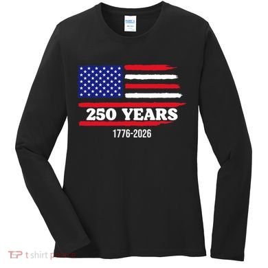 250 Years American 1776-2026 Women's Long Sleeve Shirt