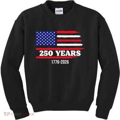 250 Years American 1776-2026 Kids Sweatshirt