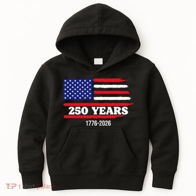 250 Years American 1776-2026 Kids Hoodie