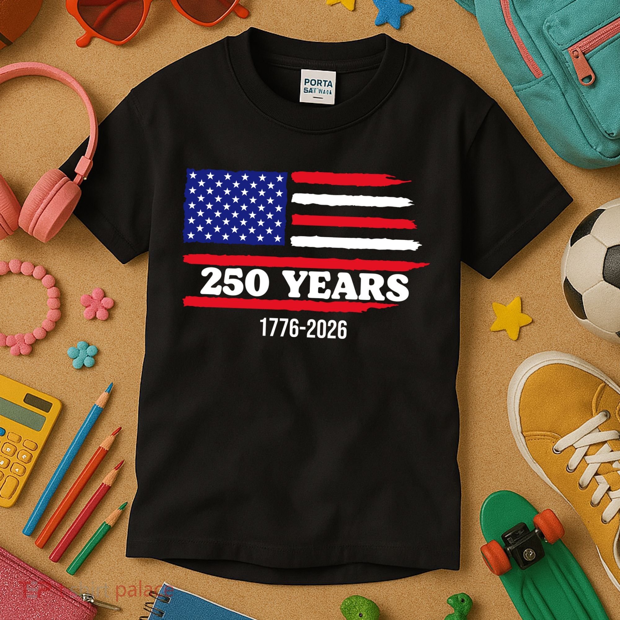 250 Years American 1776-2026 Kids T-Shirt